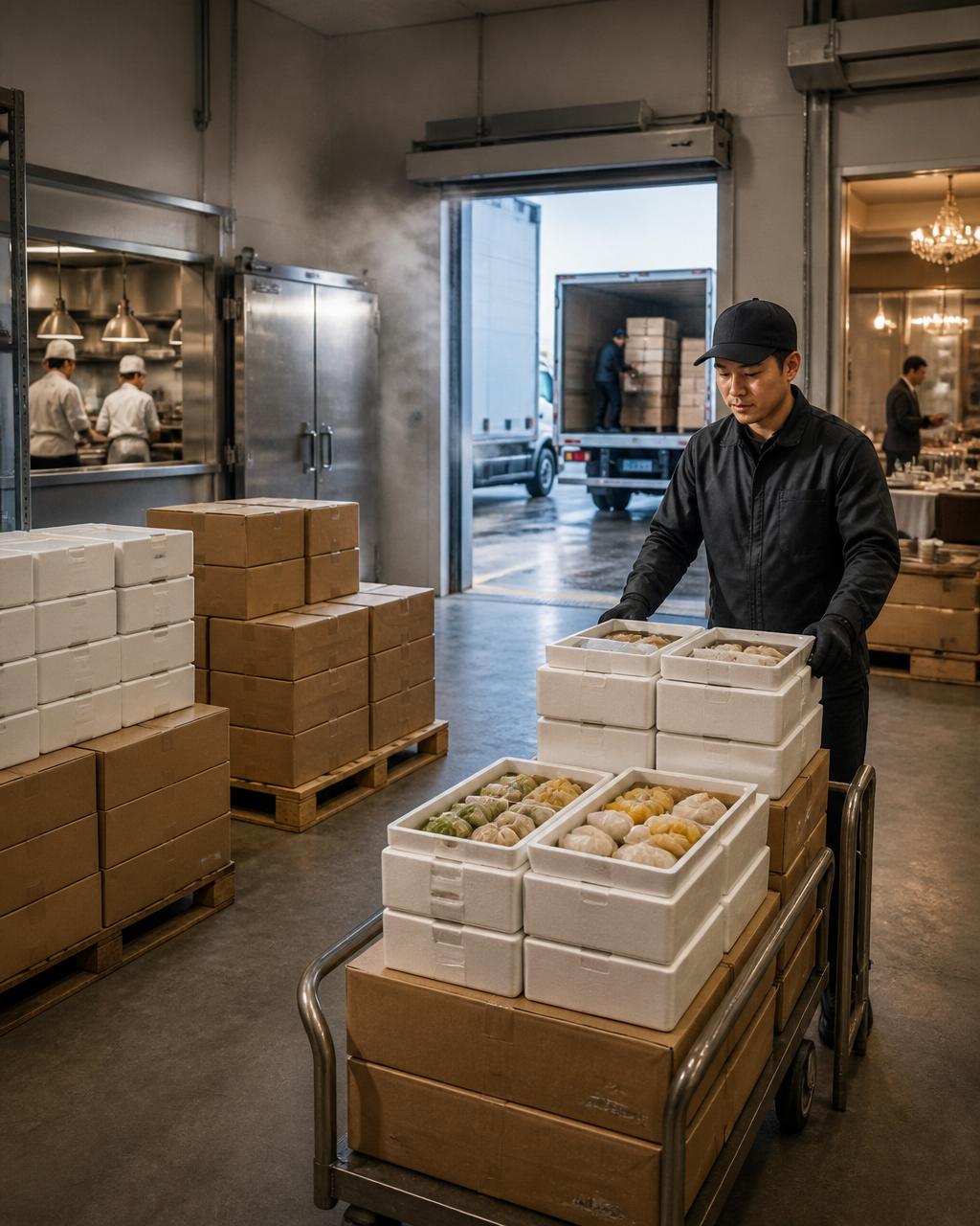 Frozen dim sum wholesale distribution for supermarkets, restaurants, hotels, caterers, and food service providers
